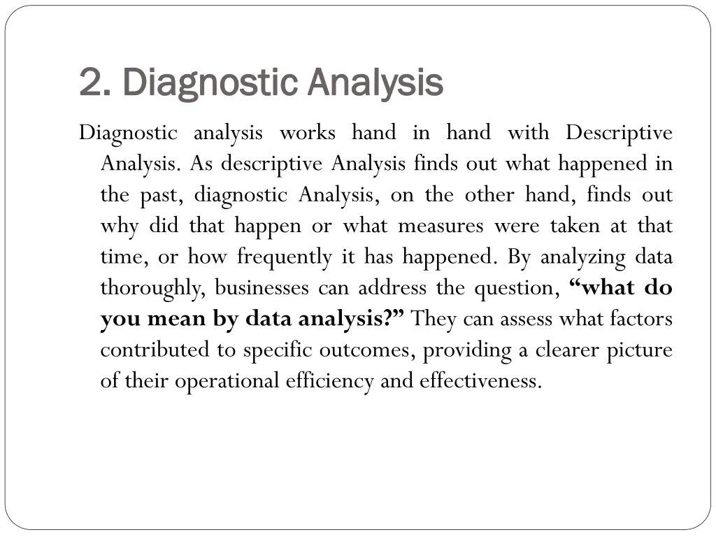 2 diagnostic analysis 2 diagnostic analysis