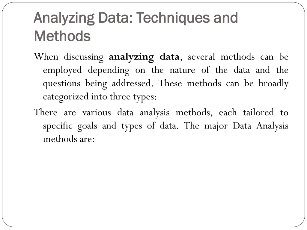 analyzing data techniques and analyzing data 1