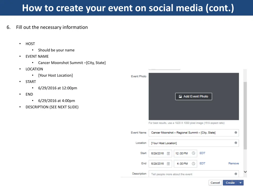 how to create your event on social media cont 1