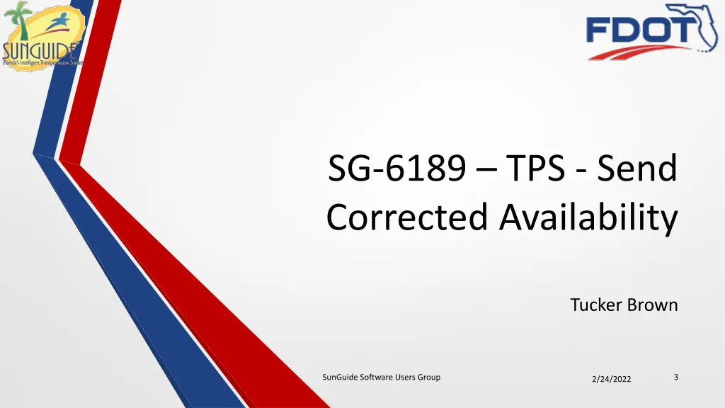 sg 6189 tps send corrected availability