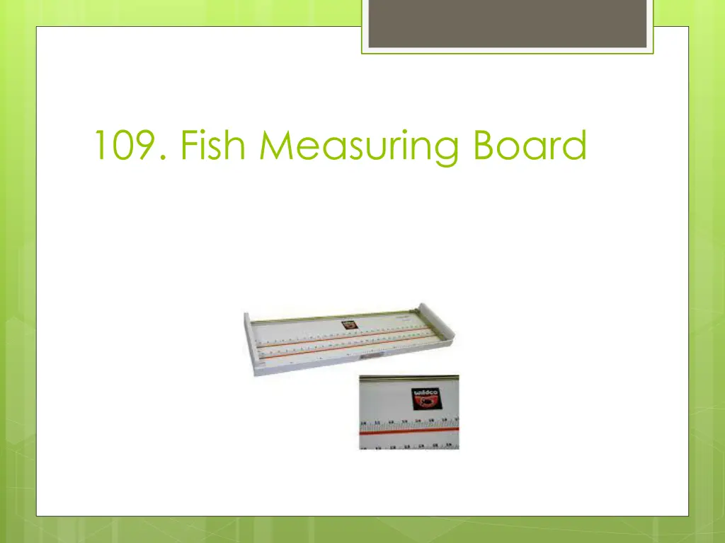 109 fish measuring board