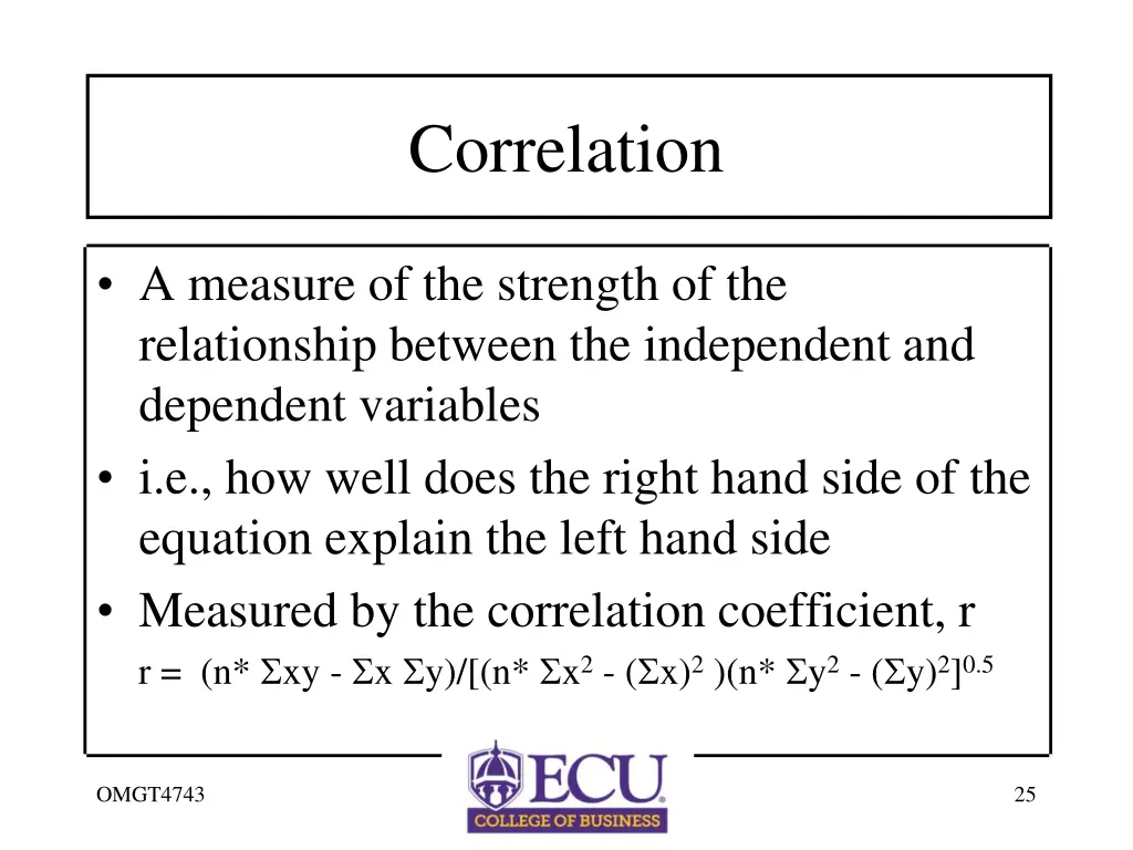 correlation