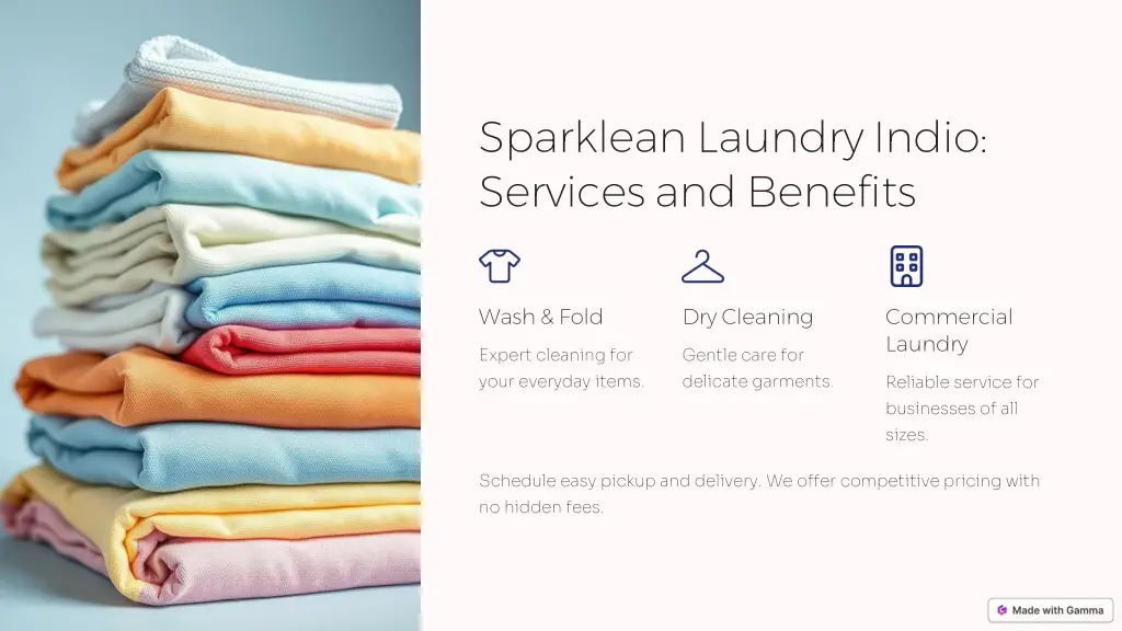 sparklean laundry indio services and benefits