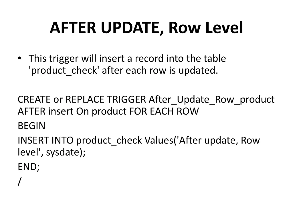 after update row level