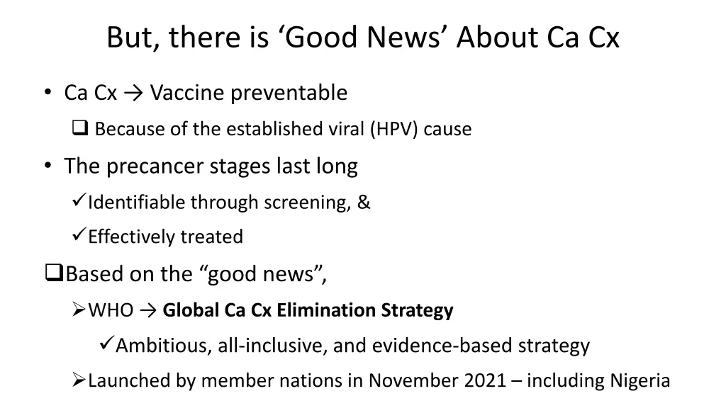 but there is good news about ca cx