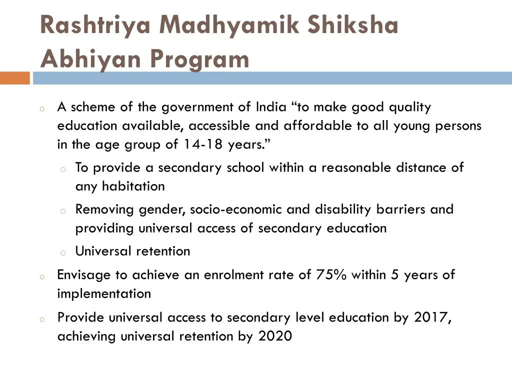 rashtriya madhyamik shiksha abhiyan program