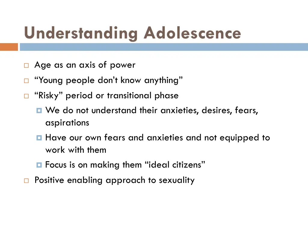 understanding adolescence