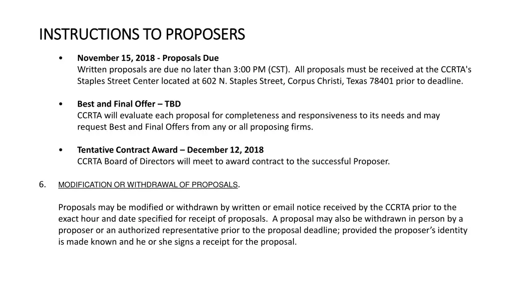 instructions to proposers instructions 4