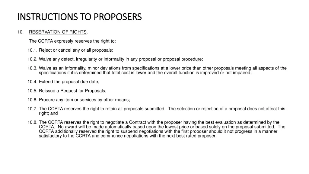 instructions to proposers instructions 7