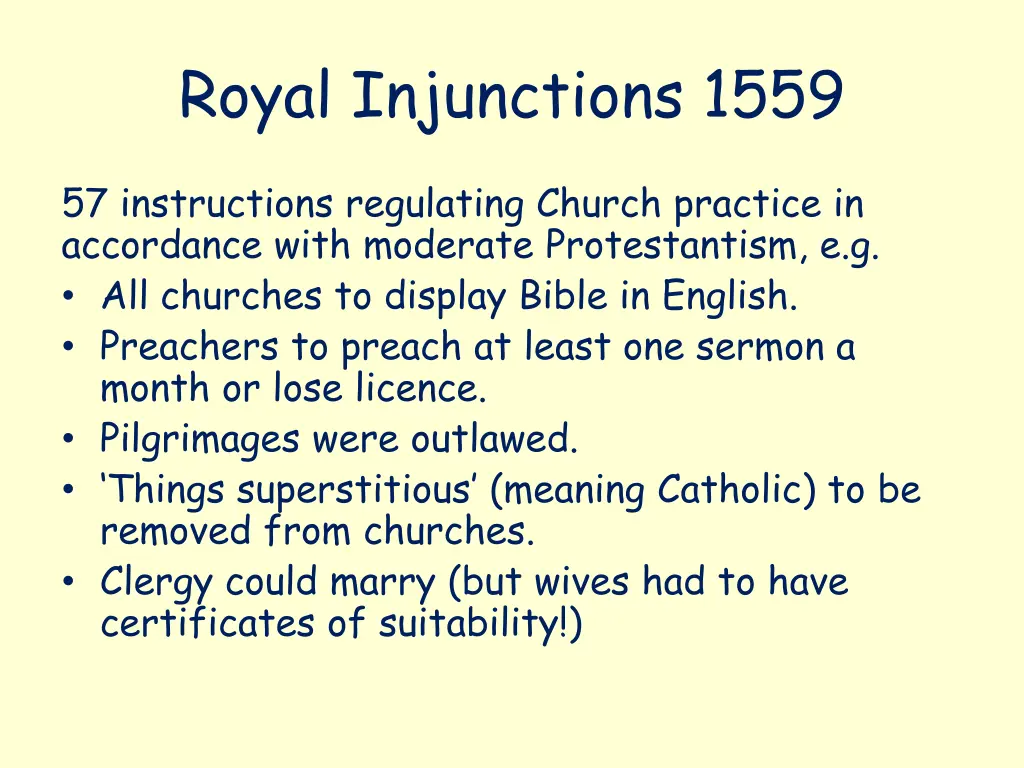 royal injunctions 1559