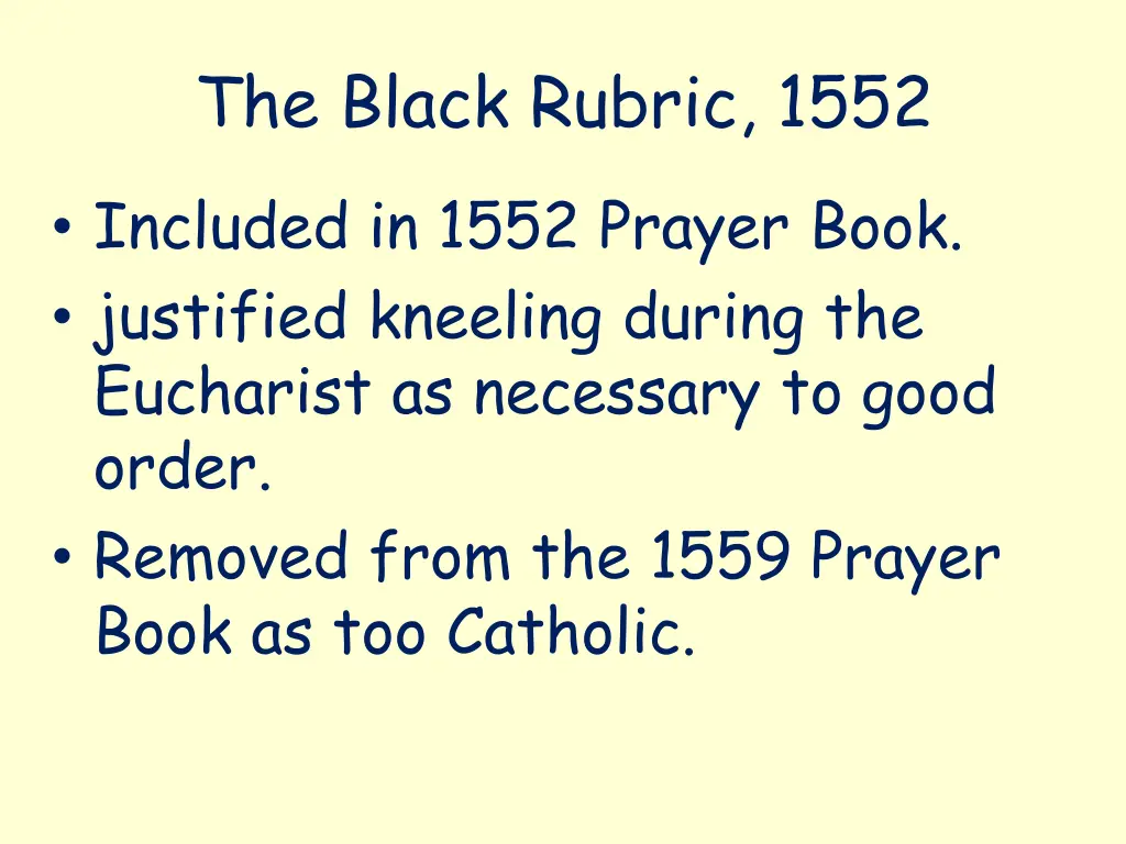 the black rubric 1552