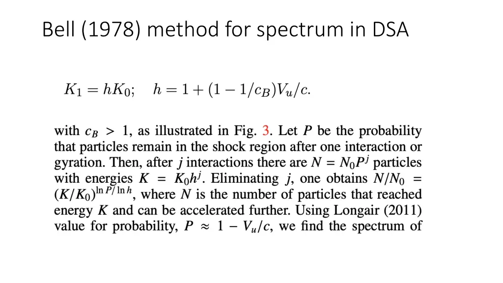 bell 1978 method for spectrum in dsa