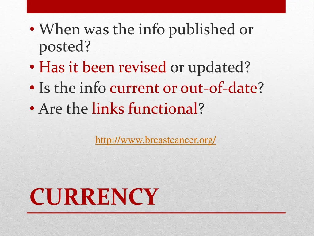 when was the info published or posted has it been