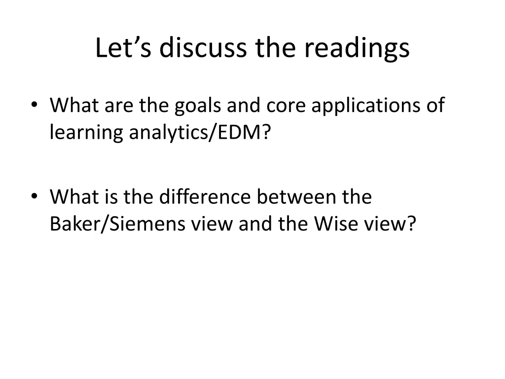 let s discuss the readings 3