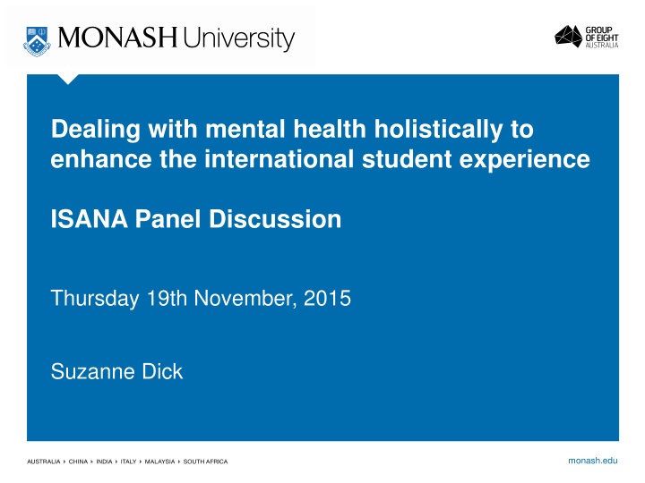 dealing with mental health holistically