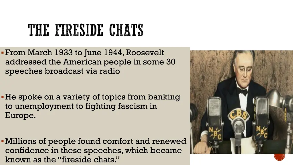the fireside chats