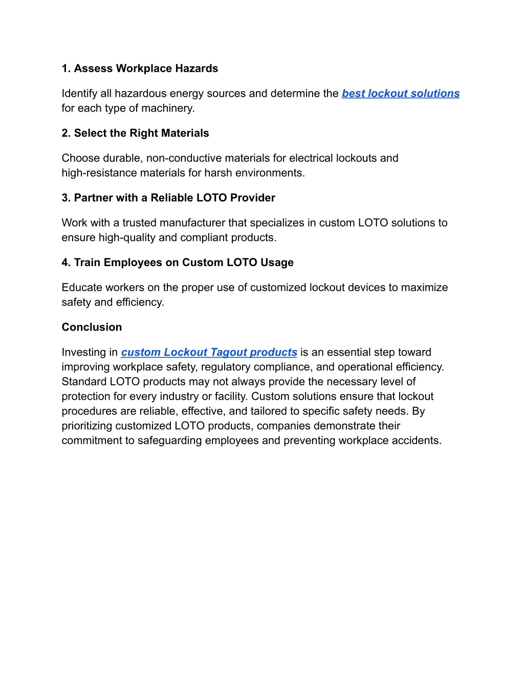 1 assess workplace hazards