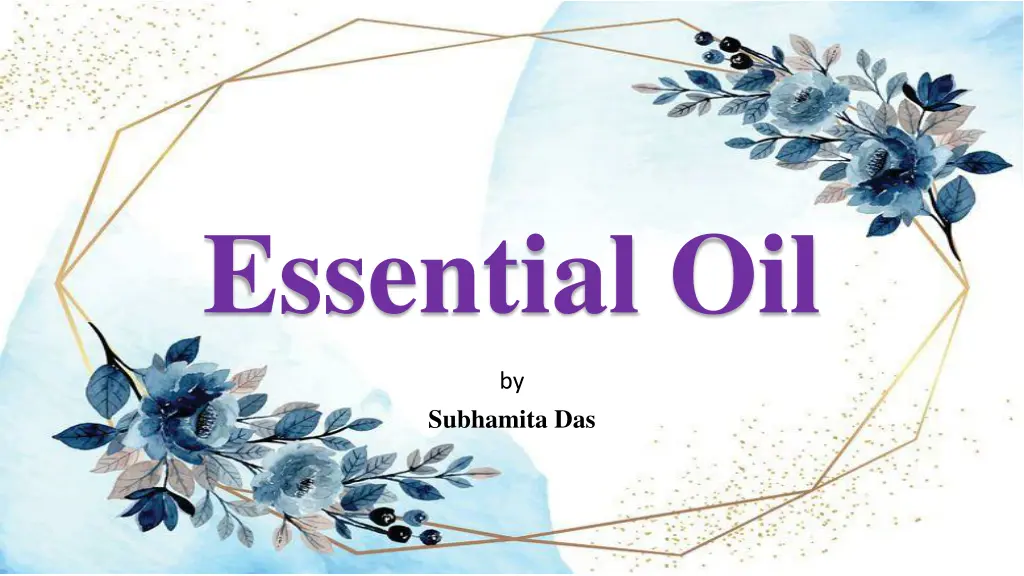 essential oil