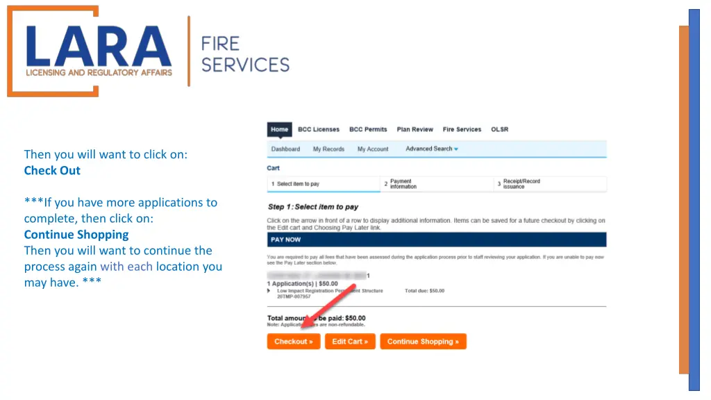 then you will want to click on check out 1