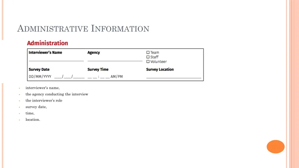 a dministrative i nformation