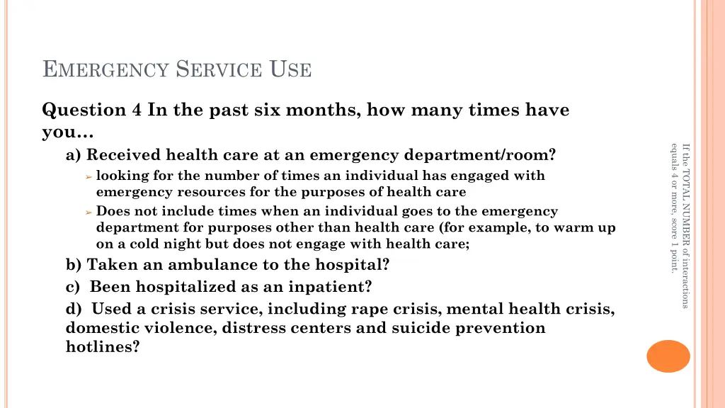 e mergency s ervice u se 1