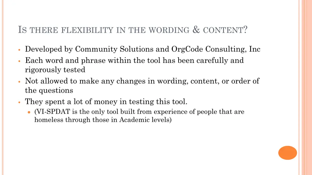 i s there flexibility in the wording content