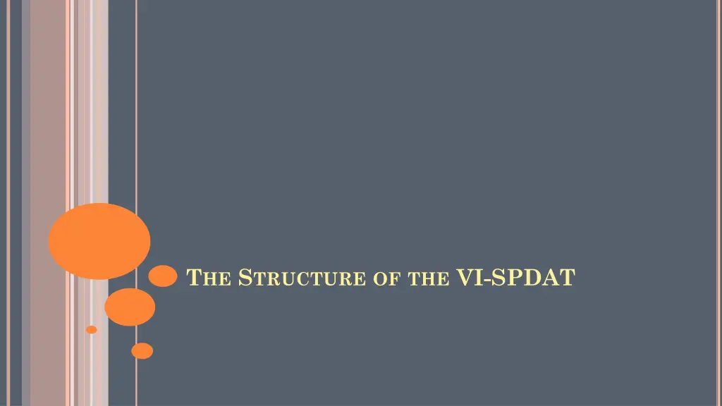 t he s tructure of the vi spdat
