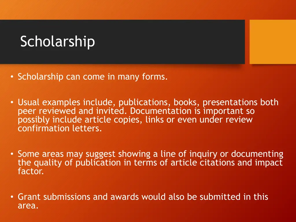 scholarship