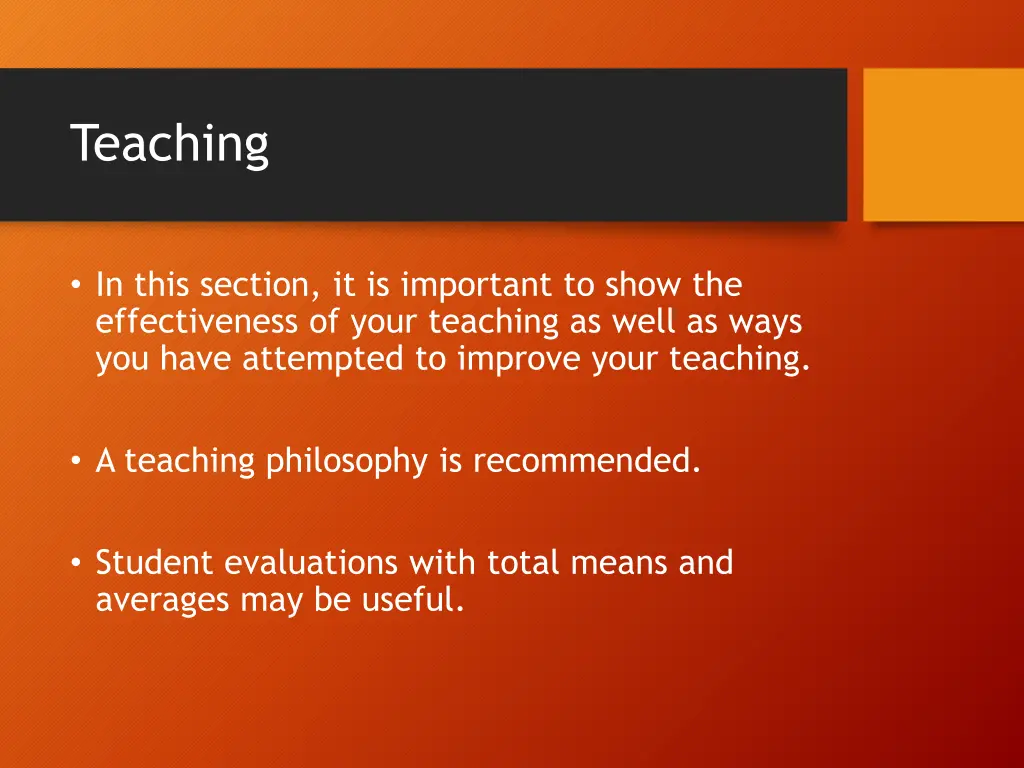 teaching