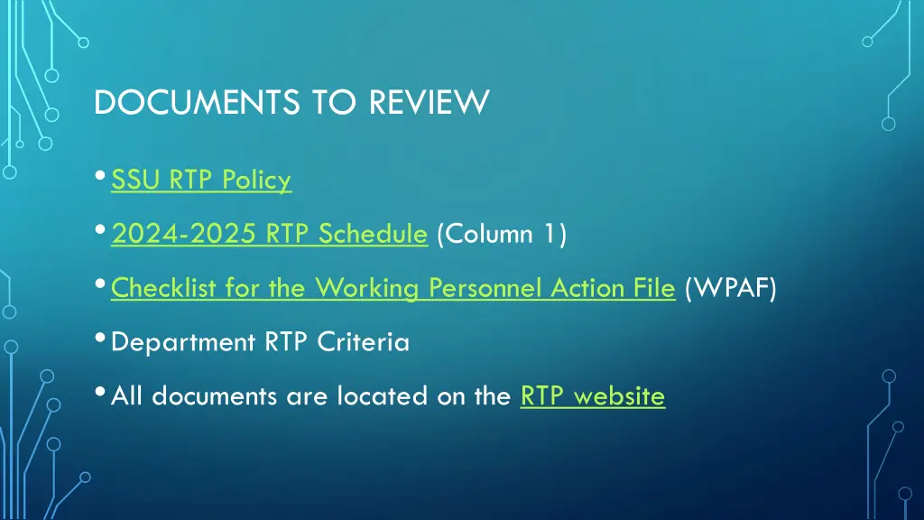 documents to review