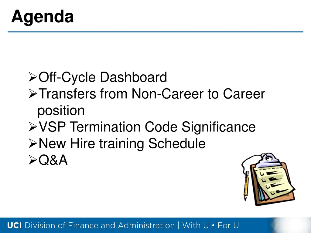 agenda