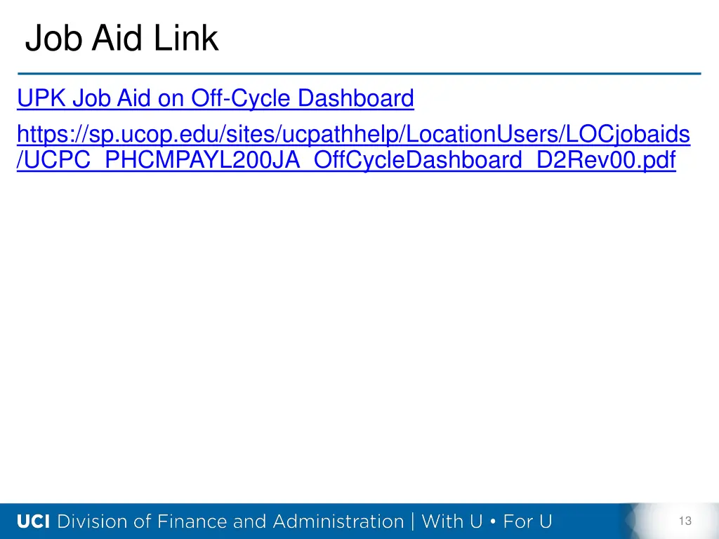 job aid link