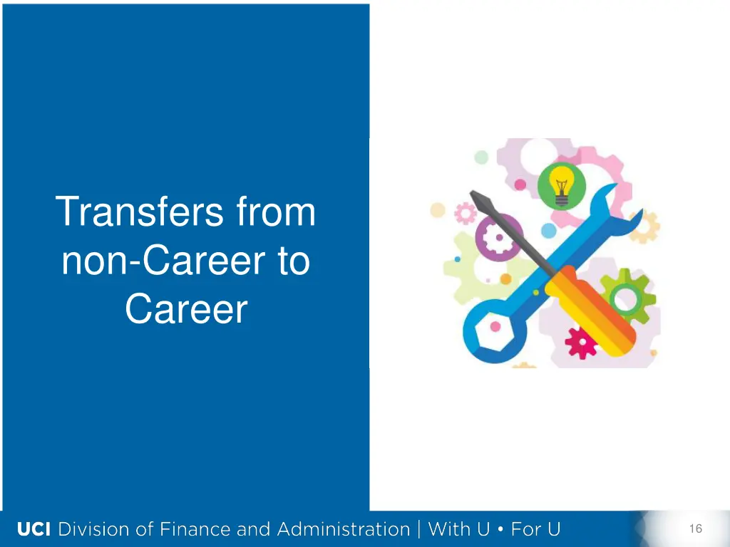transfers from non career to career