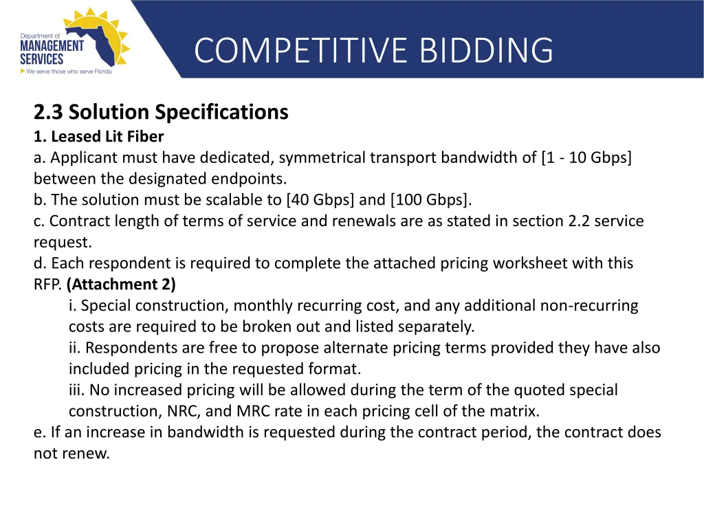 competitive bidding 14