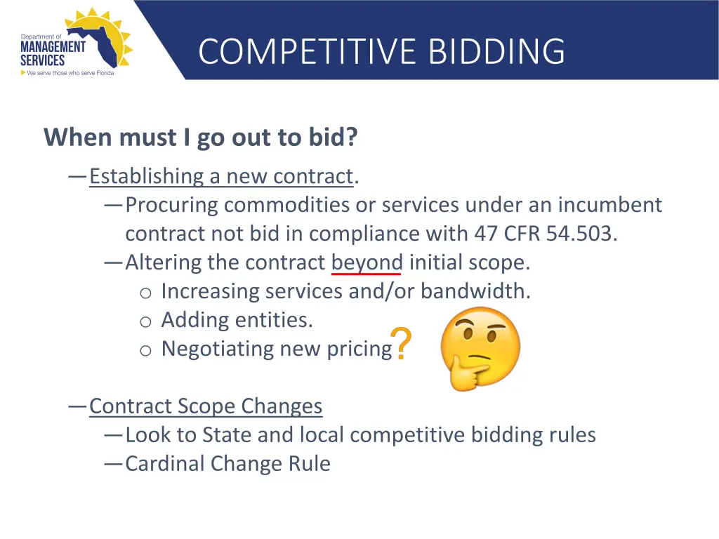 competitive bidding 5