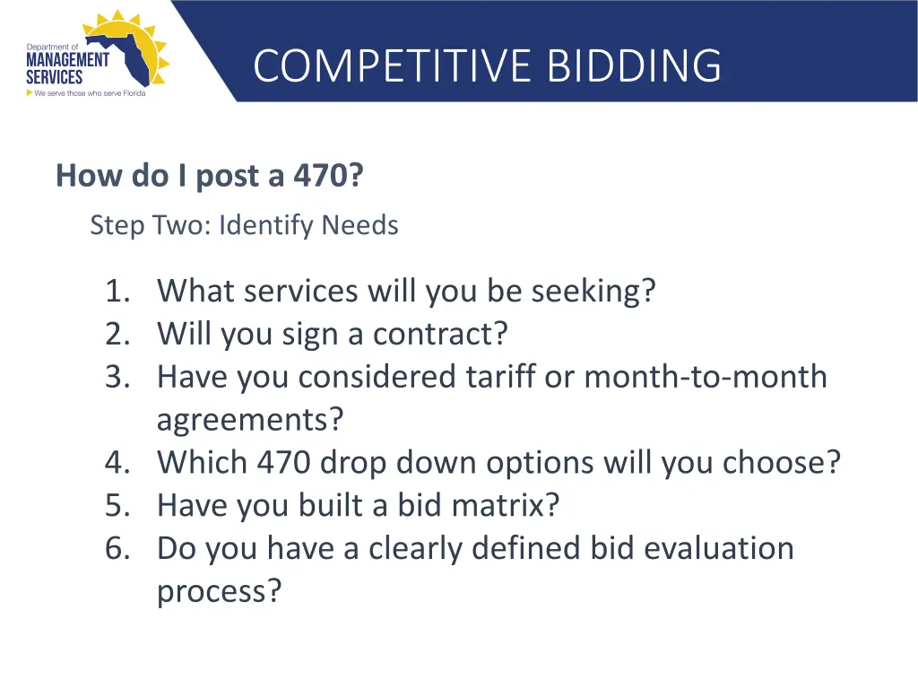 competitive bidding 7