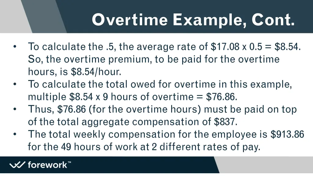 overtime example cont