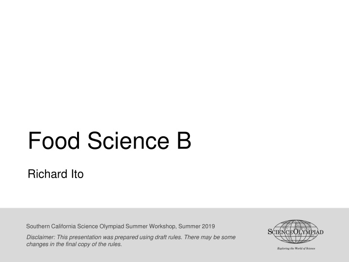 food science b