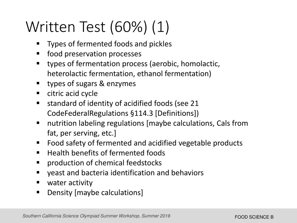 written test 60 1 types of fermented foods