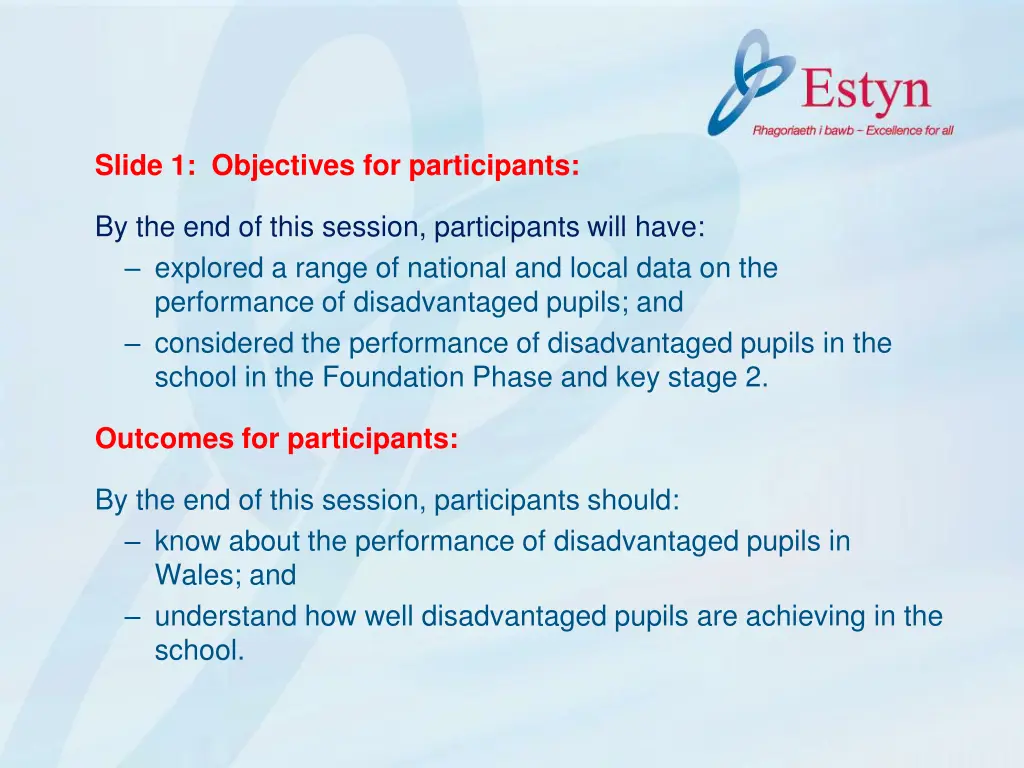 slide 1 objectives for participants