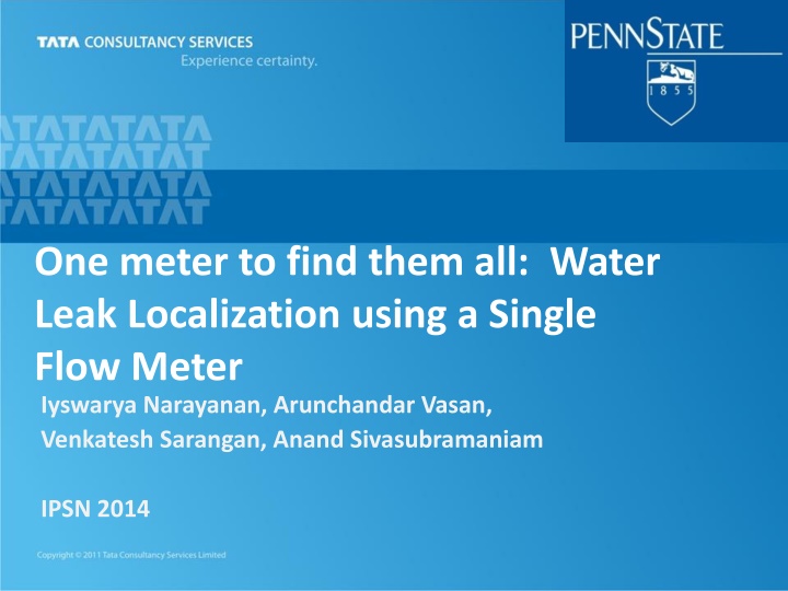 one meter to find them all water leak