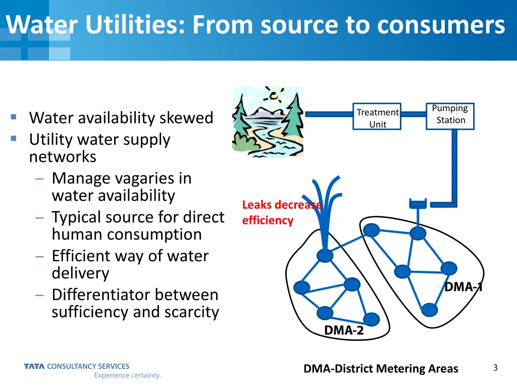 water utilities from source to consumers