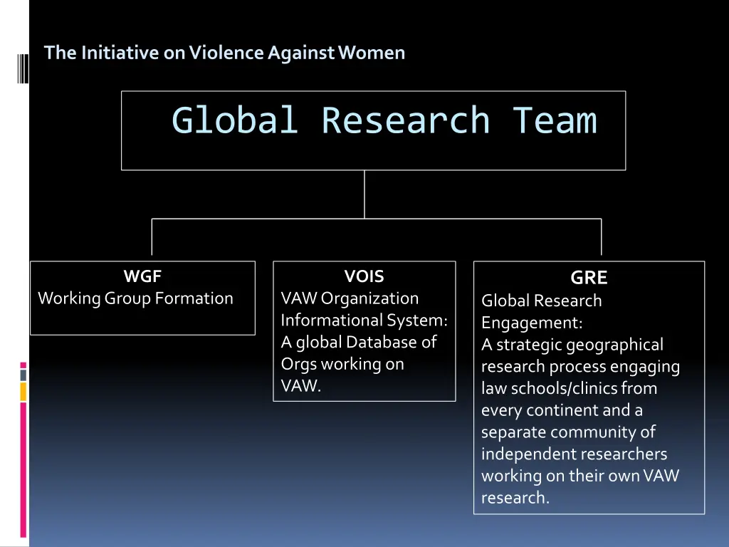 the initiative on violence against women 1