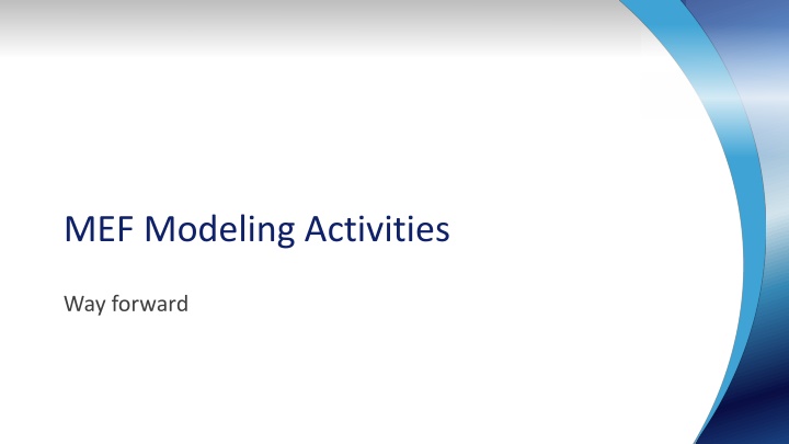 mef modeling activities