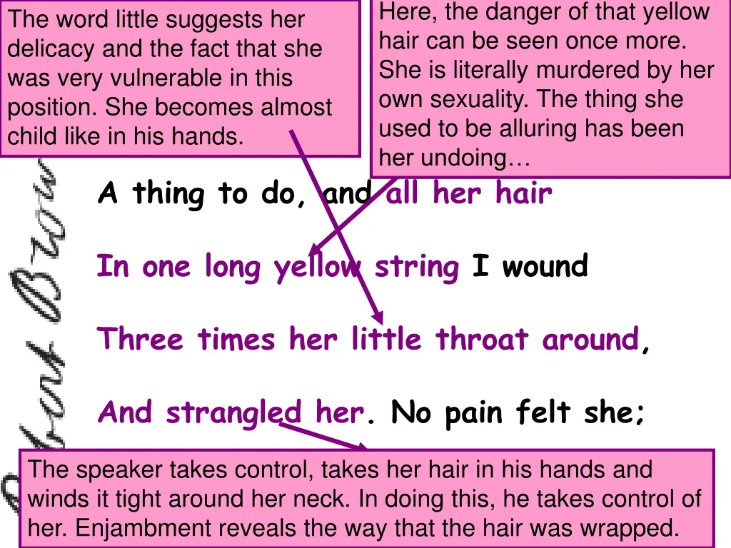 here the danger of that yellow hair can be seen 1