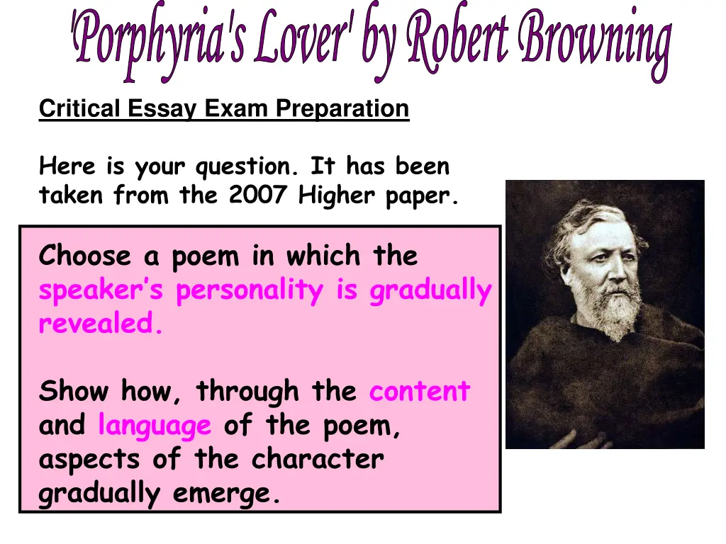 porphyria s lover by robert browning 4