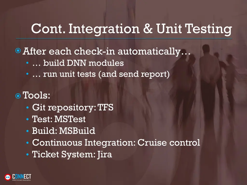 cont integration unit testing