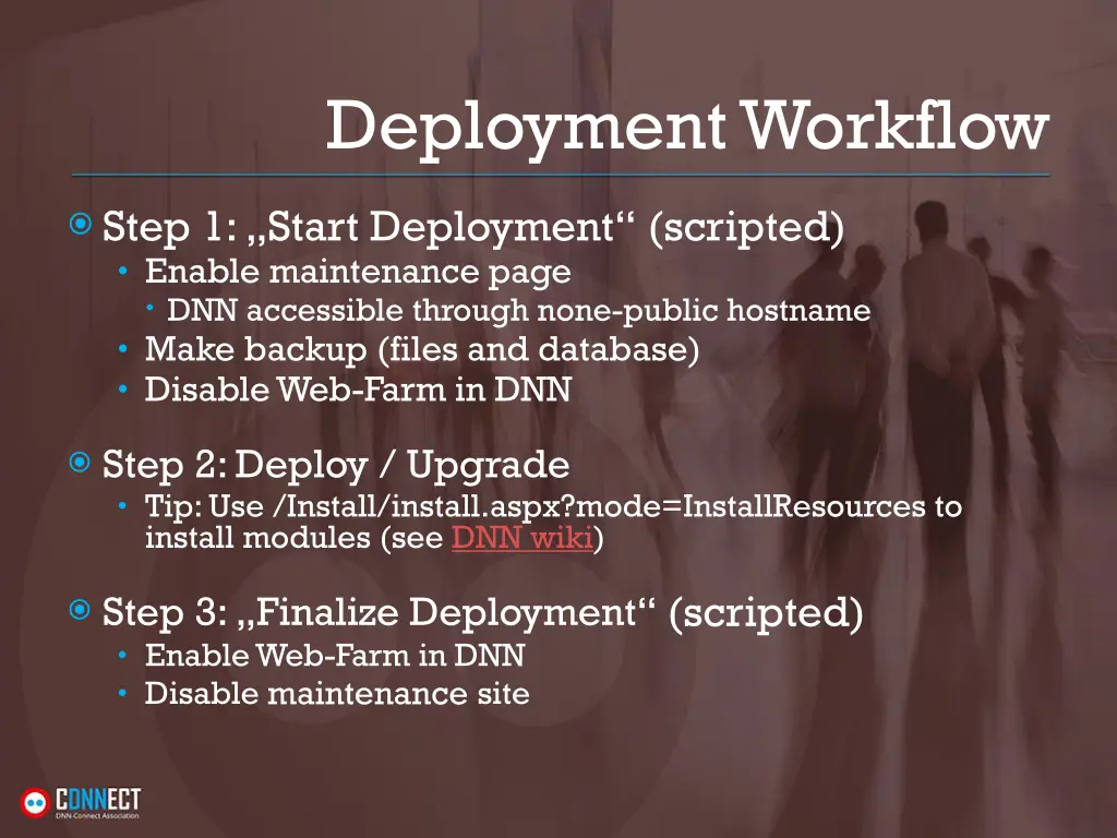 deployment workflow