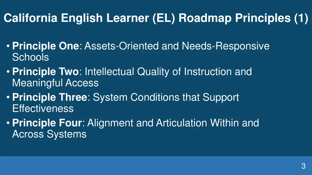 california english learner el roadmap principles 1