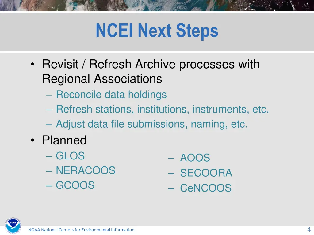ncei next steps